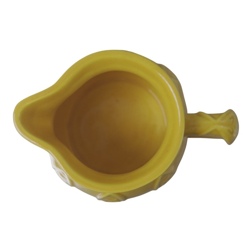 Federalist Buttercup Yellow Fish Creamer Sugar Bowl Vintage Set - Picture 9 of 12